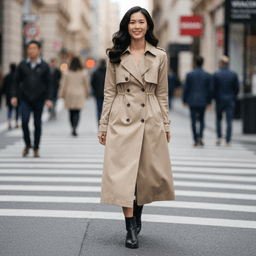 Double-Breasted Trench Coat