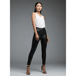Faux-Leather Trousers