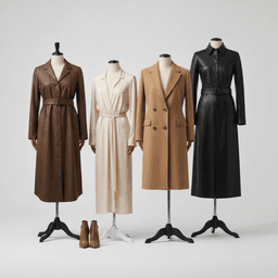 Leather Belt with Gold Buckle